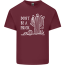 Be a Prick Funny Offensive Cactus Slogan Mens Cotton T-Shirt Tee Top Maroon