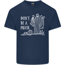 Be a Prick Funny Offensive Cactus Slogan Mens Cotton T-Shirt Tee Top Navy Blue