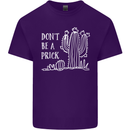 Be a Prick Funny Offensive Cactus Slogan Mens Cotton T-Shirt Tee Top Purple