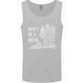 Be a Prick Funny Offensive Cactus Slogan Mens Vest Tank Top Sports Grey
