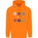 Beans Vegan Kidney Soy Lentils Vegetarian Childrens Kids Hoodie Orange