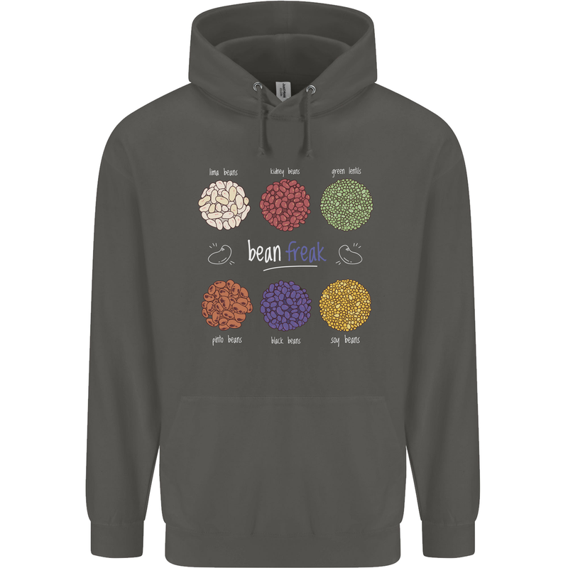 Beans Vegan Kidney Soy Lentils Vegetarian Childrens Kids Hoodie Storm Grey