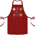 Beans Vegan Kidney Soy Lentils Vegetarian Cotton Apron 100% Organic Maroon