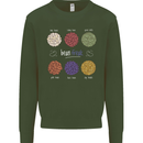 Beans Vegan Kidney Soy Lentils Vegetarian Kids Sweatshirt Jumper Forest Green