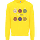 Beans Vegan Kidney Soy Lentils Vegetarian Kids Sweatshirt Jumper Yellow