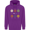 Beans Vegan Kidney Soy Lentils Vegetarian Mens 80% Cotton Hoodie Purple