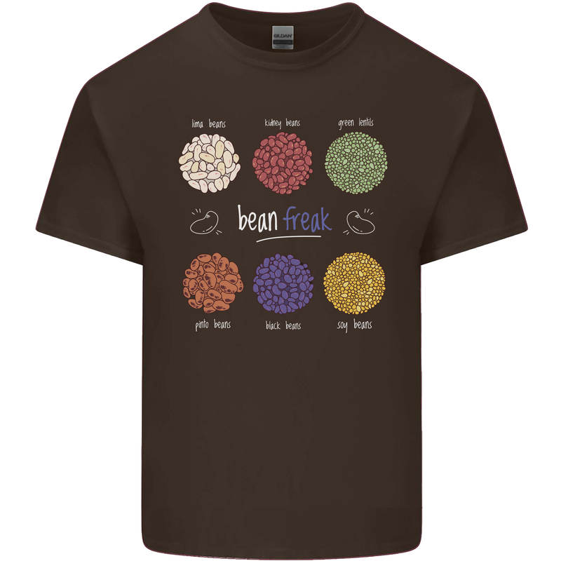 Beans Vegan Kidney Soy Lentils Vegetarian Mens Cotton T-Shirt Tee Top Dark Chocolate