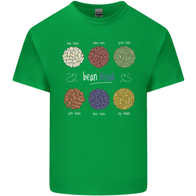 Beans Vegan Kidney Soy Lentils Vegetarian Mens Cotton T-Shirt Tee Top Irish Green