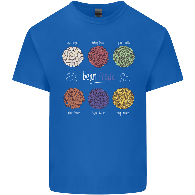 Beans Vegan Kidney Soy Lentils Vegetarian Mens Cotton T-Shirt Tee Top Royal Blue