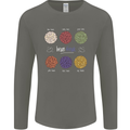Beans Vegan Kidney Soy Lentils Vegetarian Mens Long Sleeve T-Shirt Charcoal