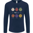 Beans Vegan Kidney Soy Lentils Vegetarian Mens Long Sleeve T-Shirt Navy Blue