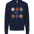 Beans Vegan Kidney Soy Lentils Vegetarian Mens Sweatshirt Jumper Navy Blue