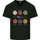 Beans Vegan Kidney Soy Lentils Vegetarian Mens V-Neck Cotton T-Shirt Black