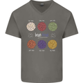Beans Vegan Kidney Soy Lentils Vegetarian Mens V-Neck Cotton T-Shirt Charcoal
