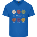 Beans Vegan Kidney Soy Lentils Vegetarian Mens V-Neck Cotton T-Shirt Royal Blue