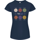 Beans Vegan Kidney Soy Lentils Vegetarian Womens Petite Cut T-Shirt Navy Blue