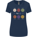 Beans Vegan Kidney Soy Lentils Vegetarian Womens Wider Cut T-Shirt Navy Blue