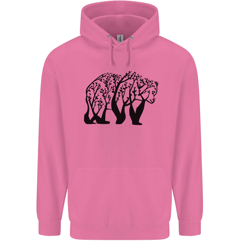 Bear Tree Animal Ecology Childrens Kids Hoodie Azalea