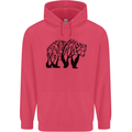 Bear Tree Animal Ecology Childrens Kids Hoodie Heliconia