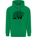 Bear Tree Animal Ecology Childrens Kids Hoodie Irish Green