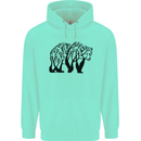 Bear Tree Animal Ecology Childrens Kids Hoodie Peppermint