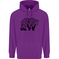 Bear Tree Animal Ecology Childrens Kids Hoodie Purple