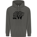 Bear Tree Animal Ecology Childrens Kids Hoodie Storm Grey