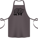 Bear Tree Animal Ecology Cotton Apron 100% Organic Dark Grey