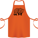 Bear Tree Animal Ecology Cotton Apron 100% Organic Orange