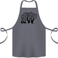 Bear Tree Animal Ecology Cotton Apron 100% Organic Steel