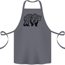 Bear Tree Animal Ecology Cotton Apron 100% Organic Steel