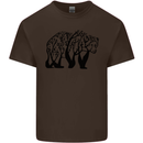 Bear Tree Animal Ecology Kids T-Shirt Childrens Chocolate
