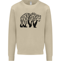 Bear Tree Animal Ecology Mens Sweatshirt Jumper Sand