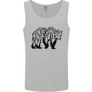 Bear Tree Animal Ecology Mens Vest Tank Top Sports Grey