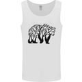 Bear Tree Animal Ecology Mens Vest Tank Top White