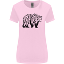 Bear Tree Animal Ecology Womens Wider Cut T-Shirt Light Pink