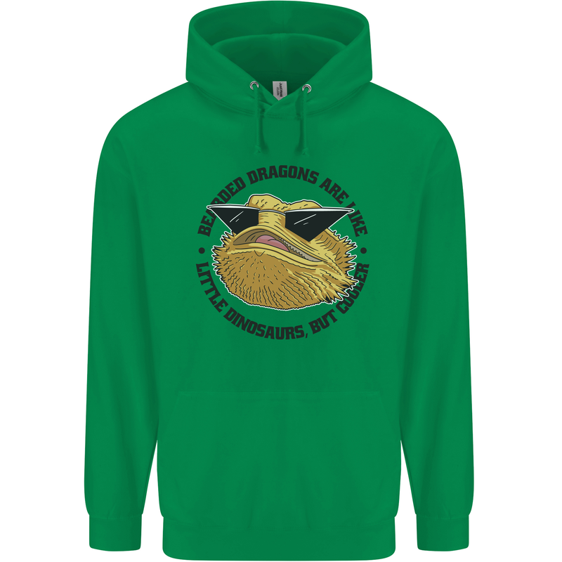 Bearded Dragons Are Like Little Dinosaurs Childrens Kids Hoodie Irish Green