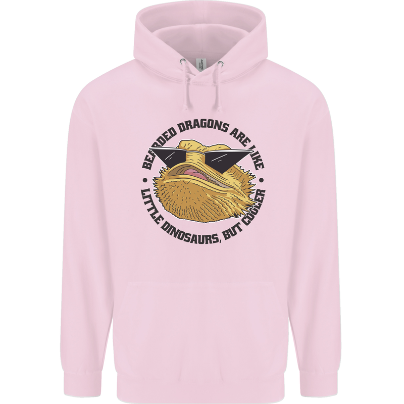 Bearded Dragons Are Like Little Dinosaurs Childrens Kids Hoodie Light Pink