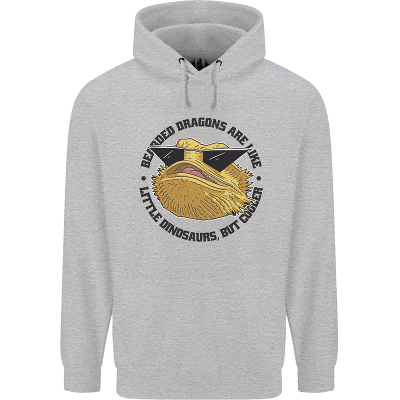 Bearded Dragons Are Like Little Dinosaurs Childrens Kids Hoodie Sports Grey