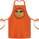 Bearded Dragons Are Like Little Dinosaurs Cotton Apron 100% Organic Orange
