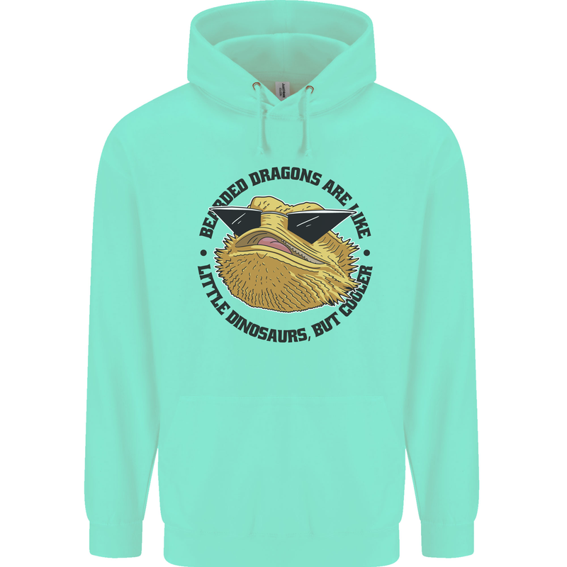 Bearded Dragons Are Like Little Dinosaurs Mens 80% Cotton Hoodie Peppermint