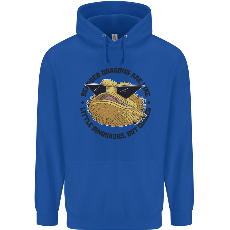 Bearded Dragons Are Like Little Dinosaurs Mens 80% Cotton Hoodie Royal Blue