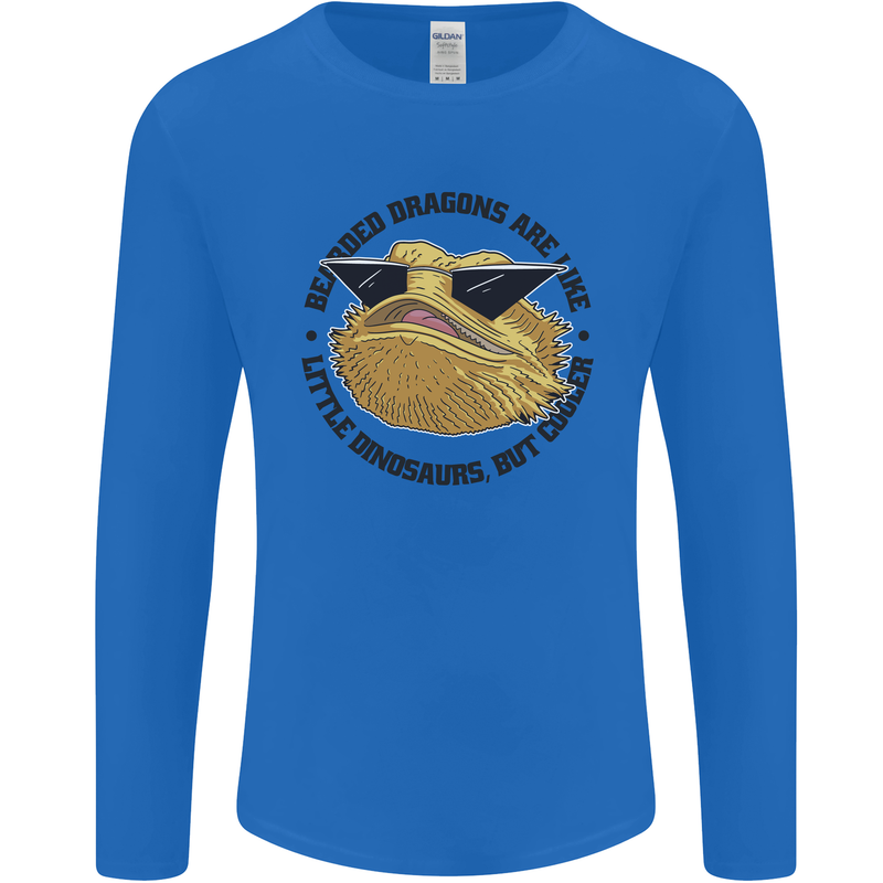 Bearded Dragons Are Like Little Dinosaurs Mens Long Sleeve T-Shirt Royal Blue