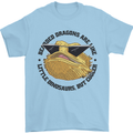 Bearded Dragons Are Like Little Dinosaurs Mens T-Shirt 100% Cotton Light Blue