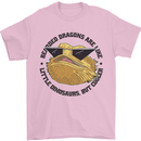 Bearded Dragons Are Like Little Dinosaurs Mens T-Shirt 100% Cotton Light Pink