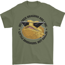 Bearded Dragons Are Like Little Dinosaurs Mens T-Shirt 100% Cotton Military Green