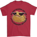 Bearded Dragons Are Like Little Dinosaurs Mens T-Shirt 100% Cotton Red