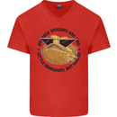 Bearded Dragons Are Like Little Dinosaurs Mens V-Neck Cotton T-Shirt Red