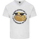 Bearded Dragons Are Like Little Dinosaurs Mens V-Neck Cotton T-Shirt White