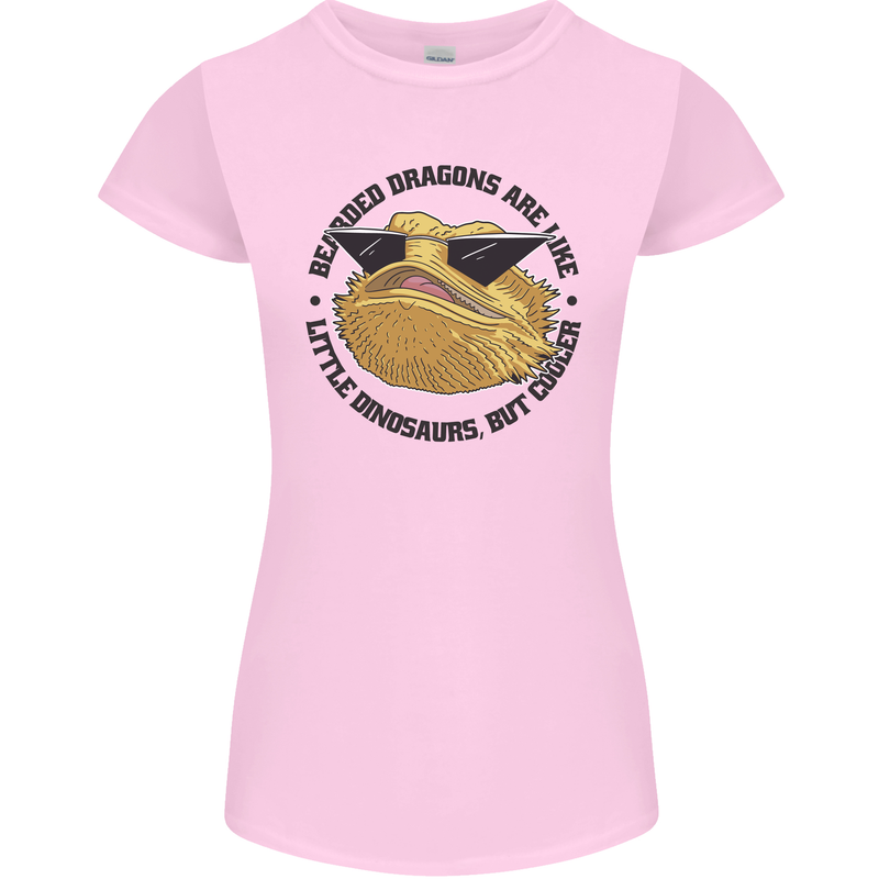 Bearded Dragons Are Like Little Dinosaurs Womens Petite Cut T-Shirt Light Pink